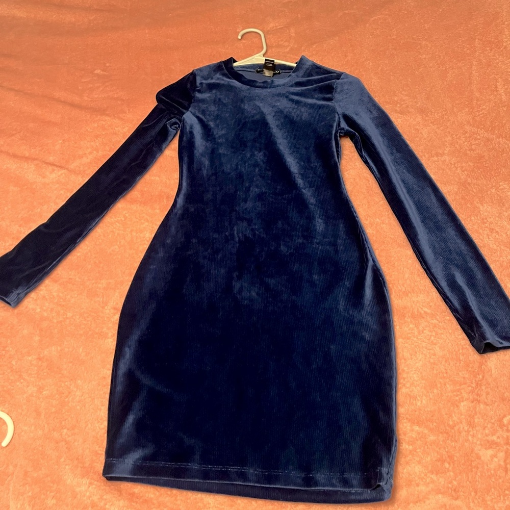 Blue Dress - S- Long Sleeve